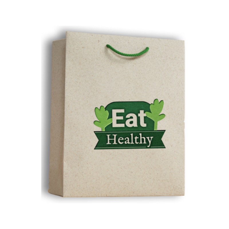 Sac en papier d’herbe