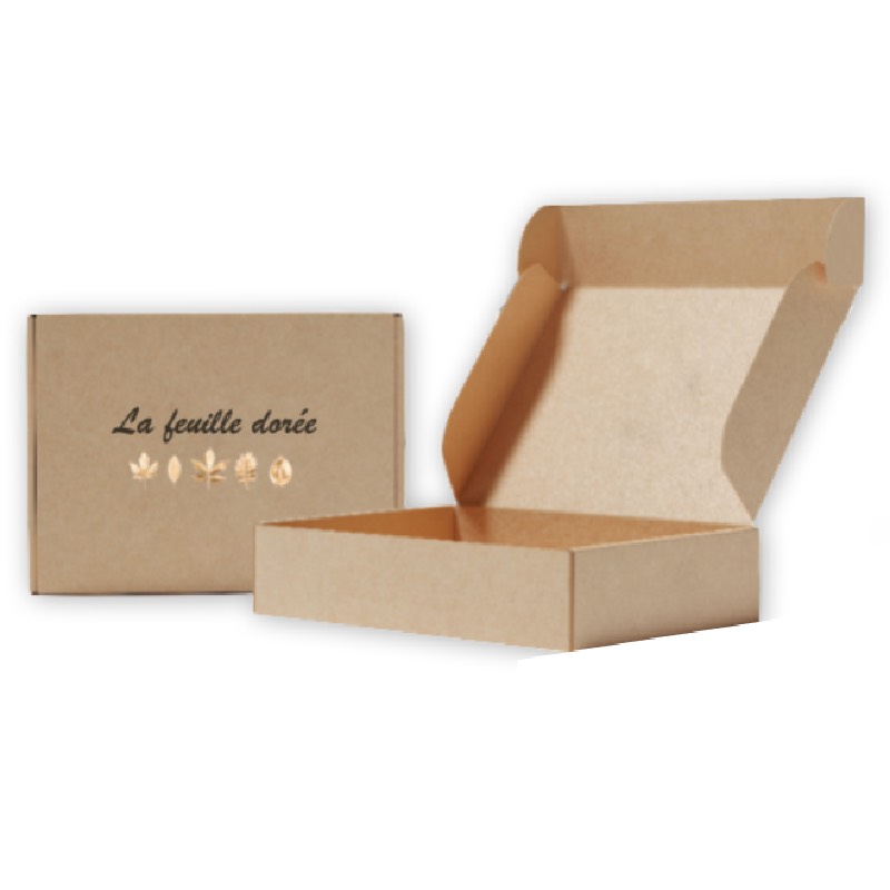 Boîte d'expédition en kraft brun