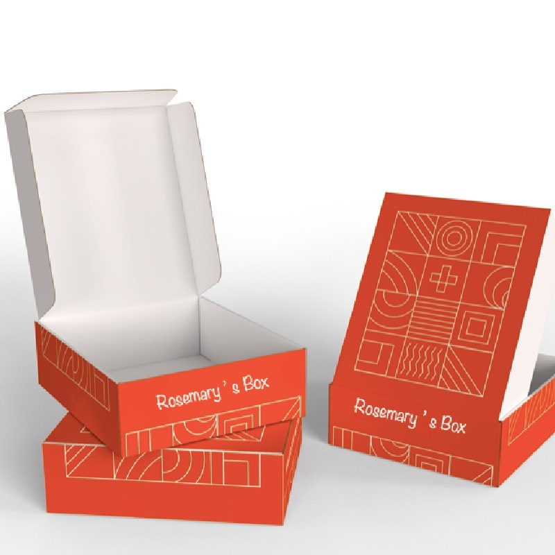 Boîte d'expédition en kraft blanc